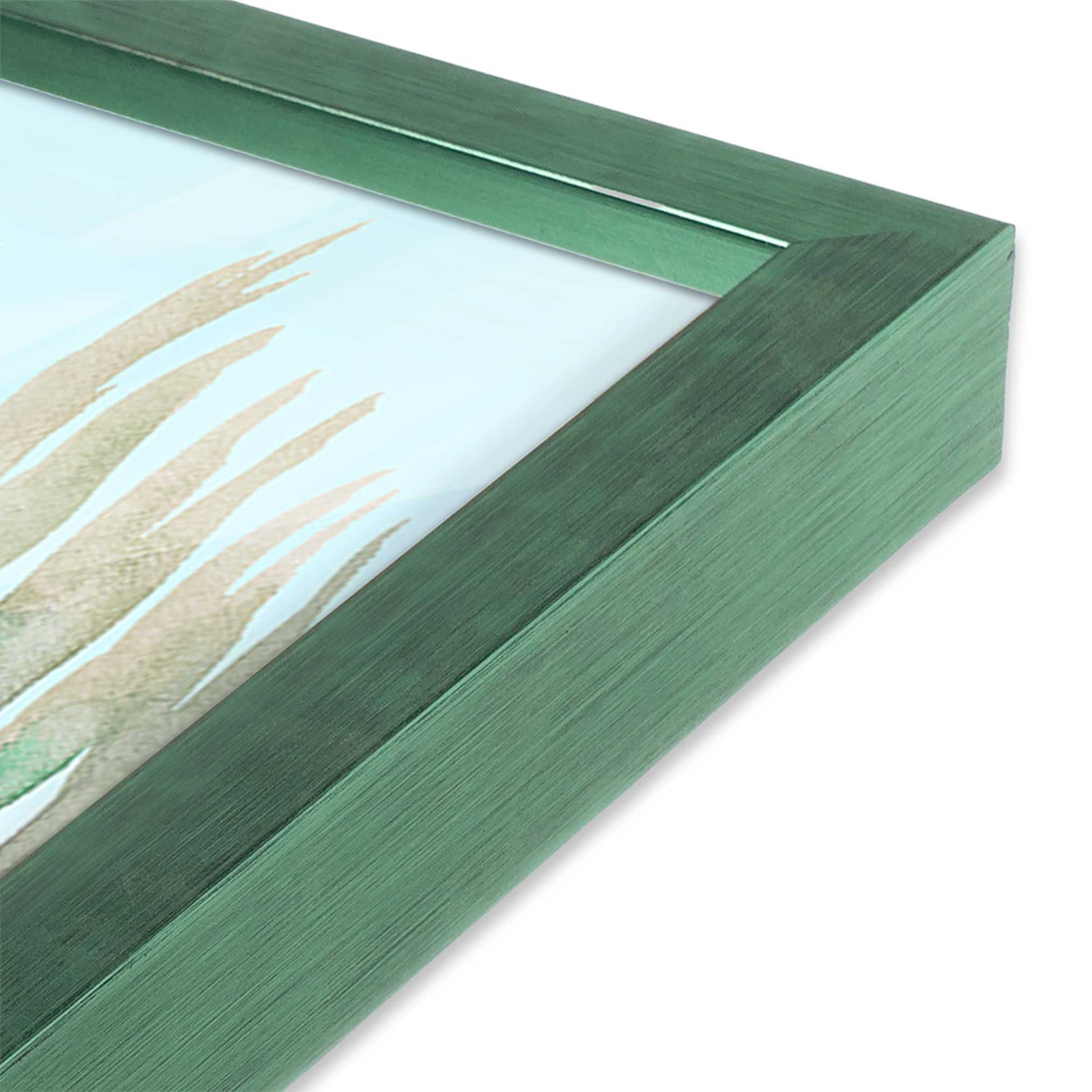 [Color:Lemon Grass], Picture of art in a Lemon Grass frame of the corner