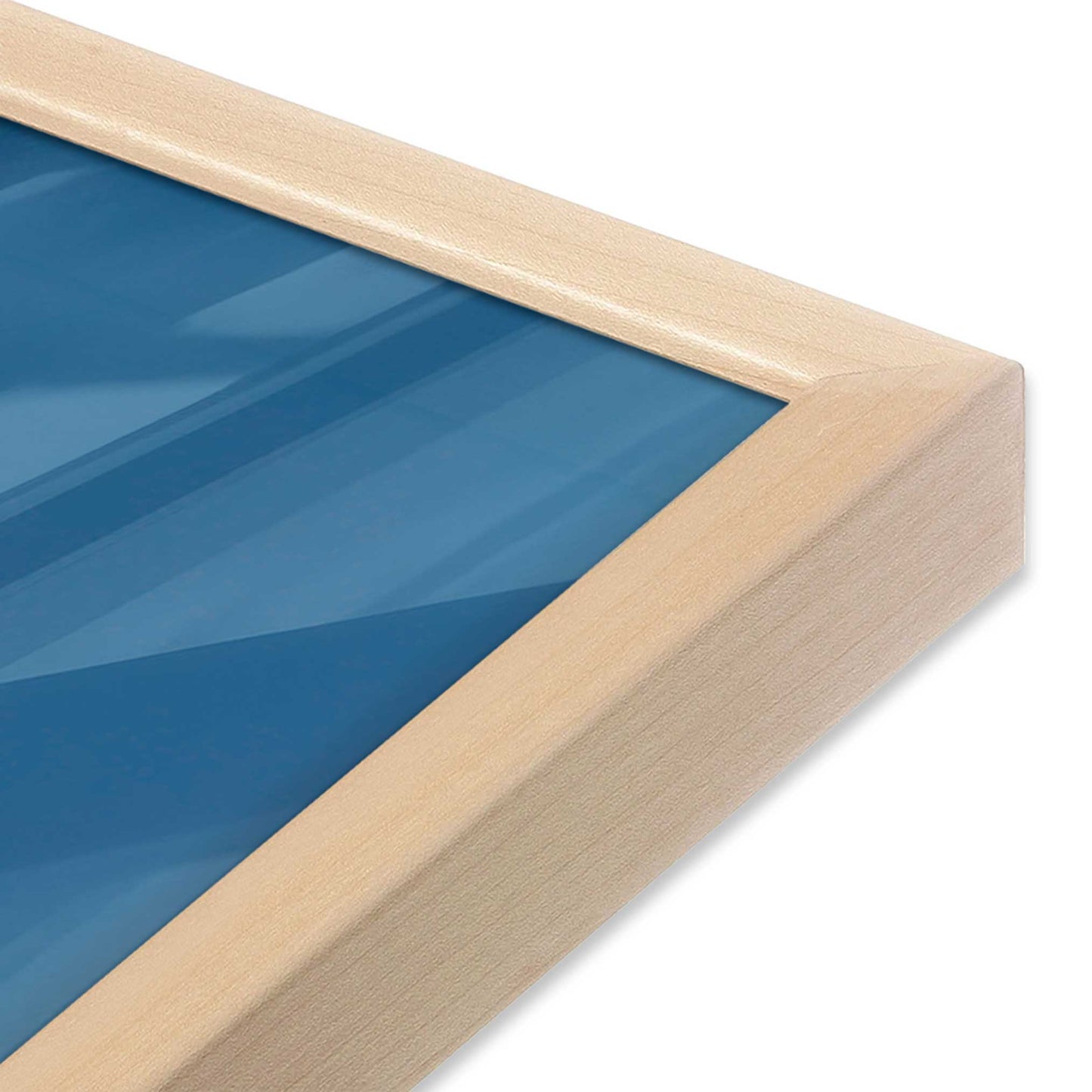 [Color:Raw Maple], Picture of art in a Raw Maple frame at an angle