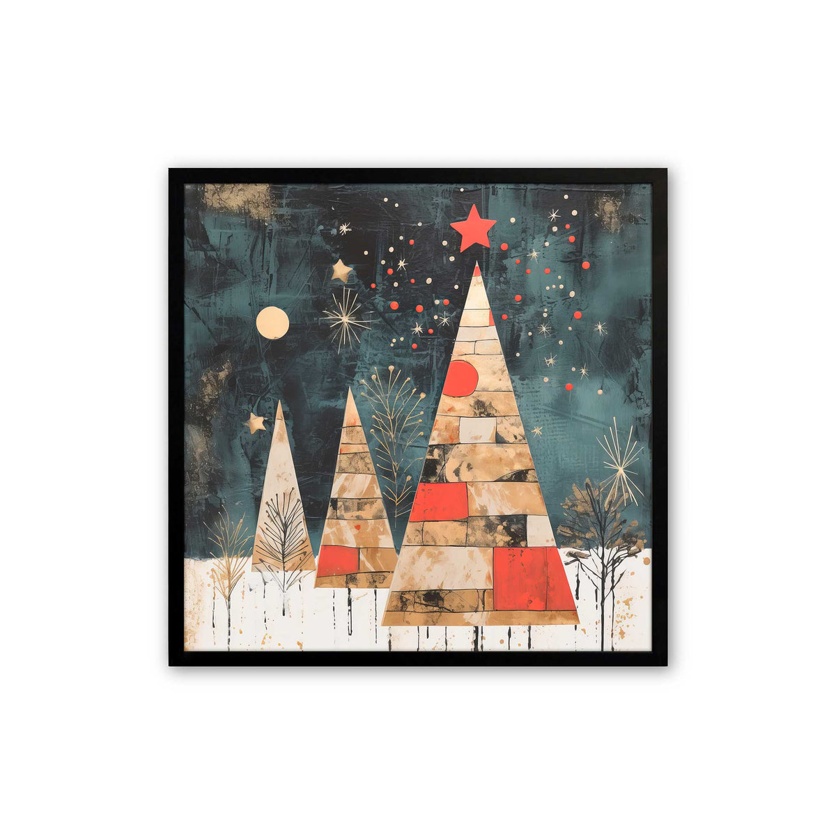 [Color:Satin Black], Picture of art in a Satin Black frame