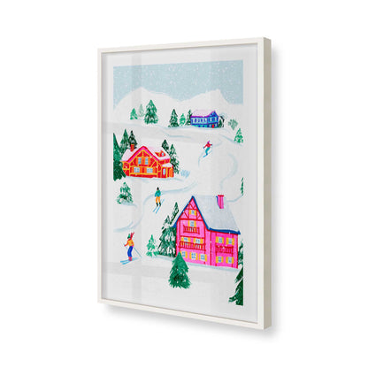 [Color:Opaque White], Picture of art in a Opaque White frame of the corner