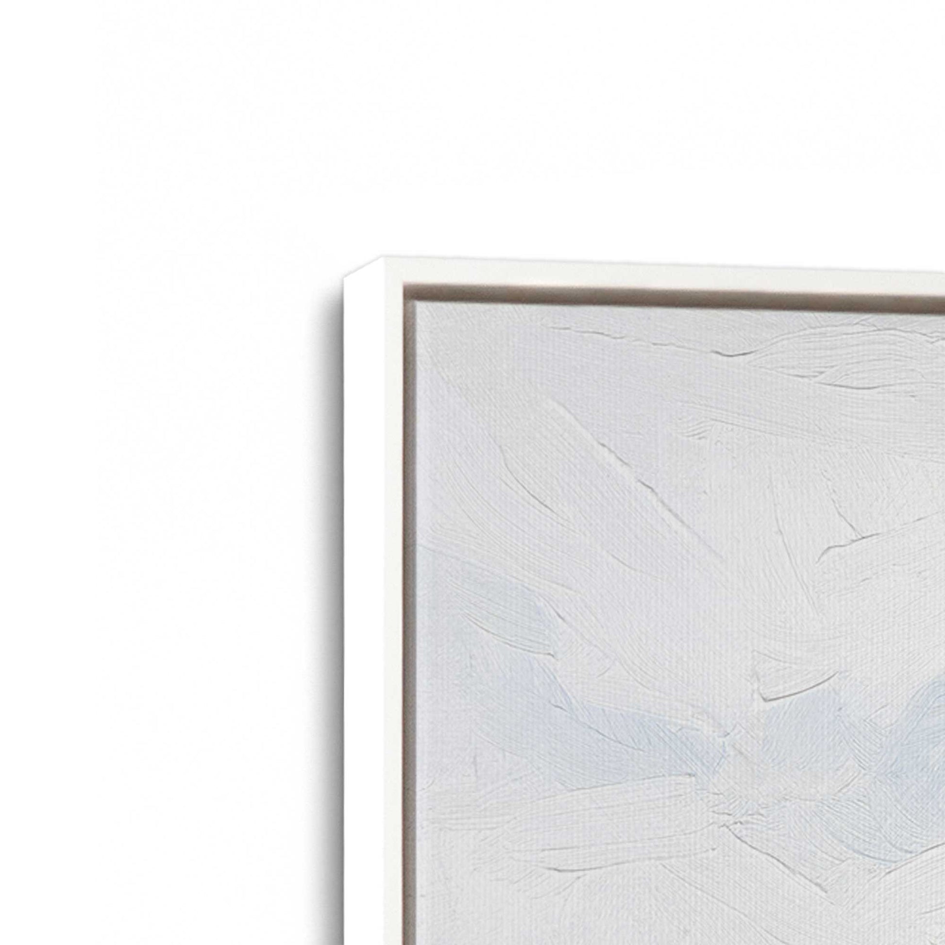 [Color:Opaque White], Picture of art in a White frame at an angle