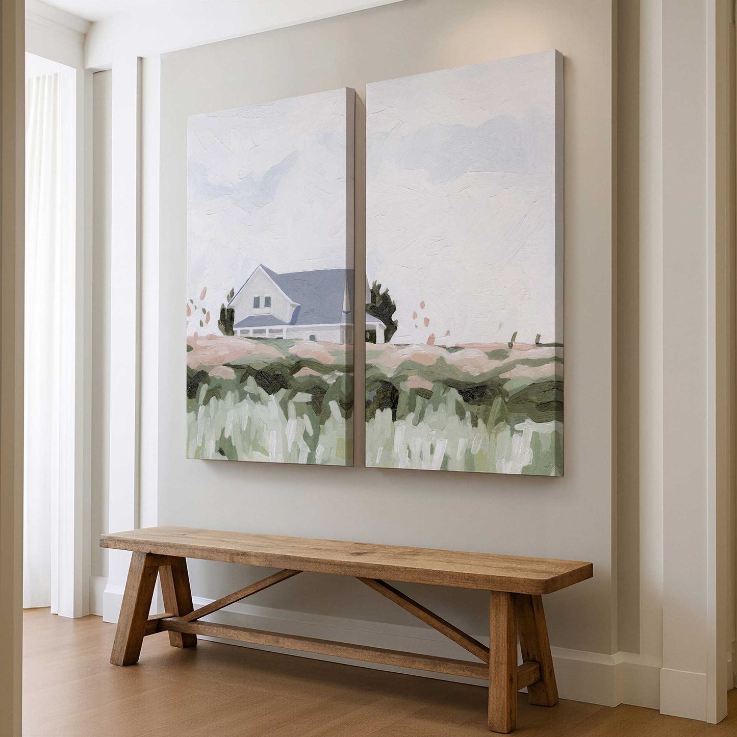 [Color:Stretched Canvas], Picture of art in a room