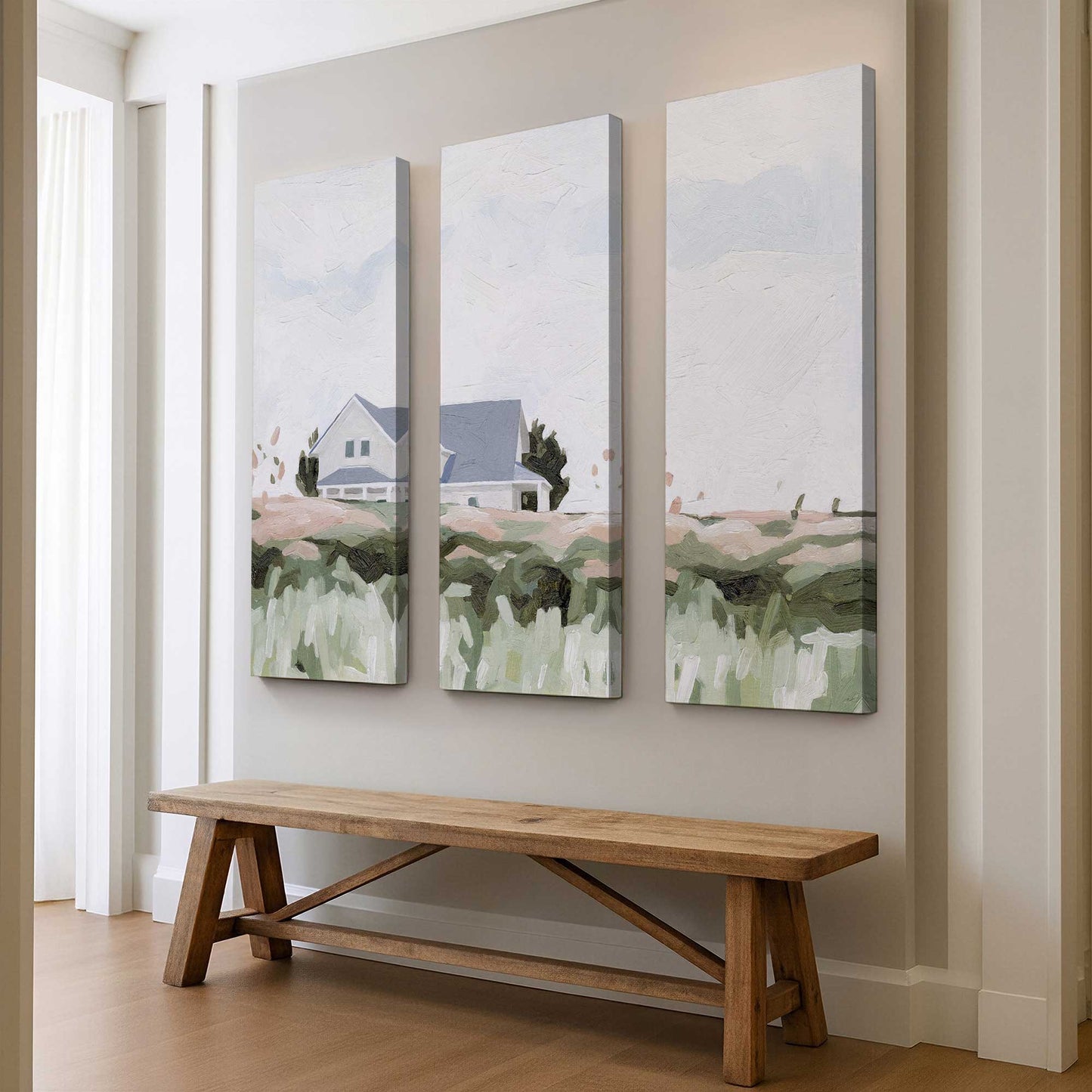 [Color:Stretched Canvas], Picture of art in a room
