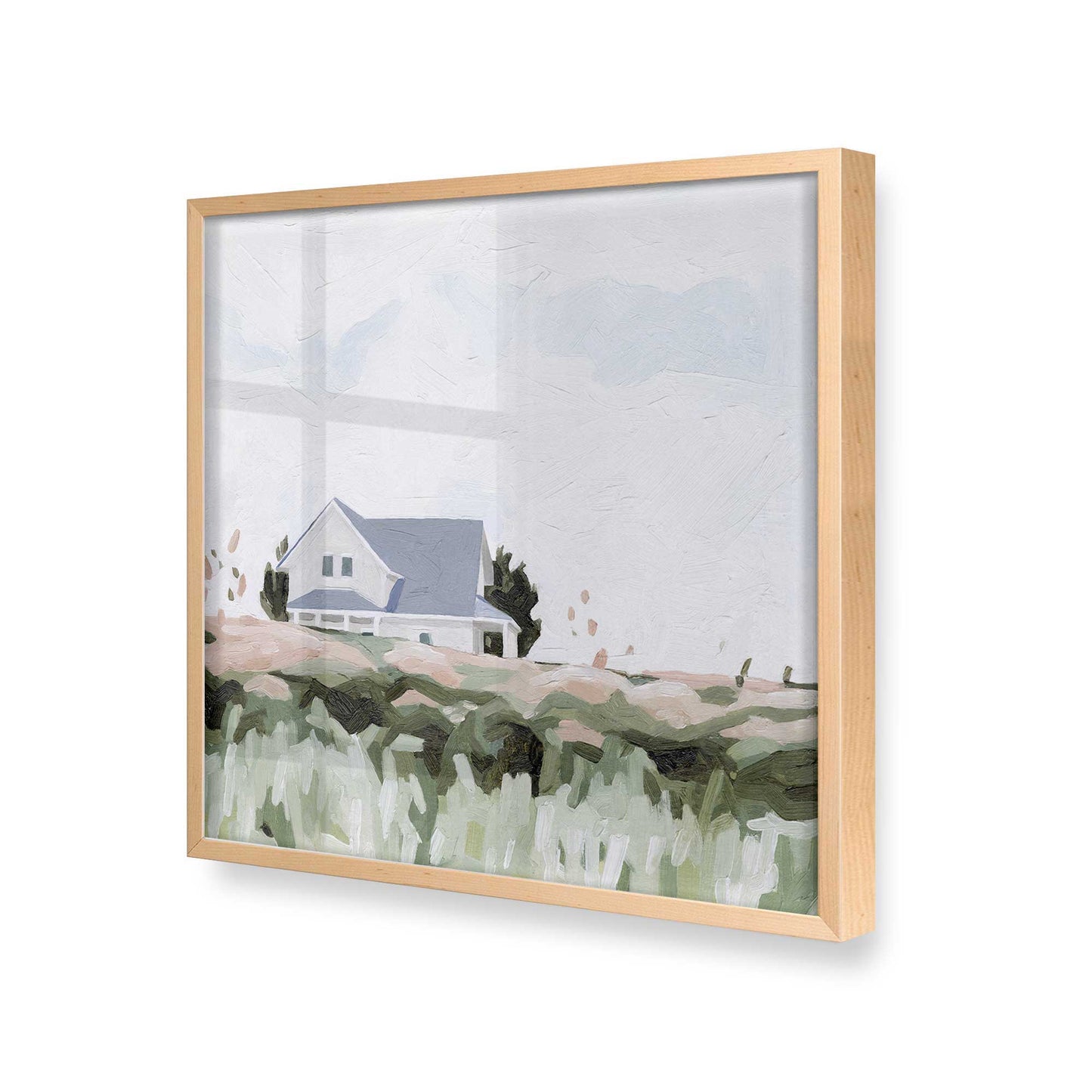 [Color:Raw Maple], Picture of art in a Raw Maple frame at an angle