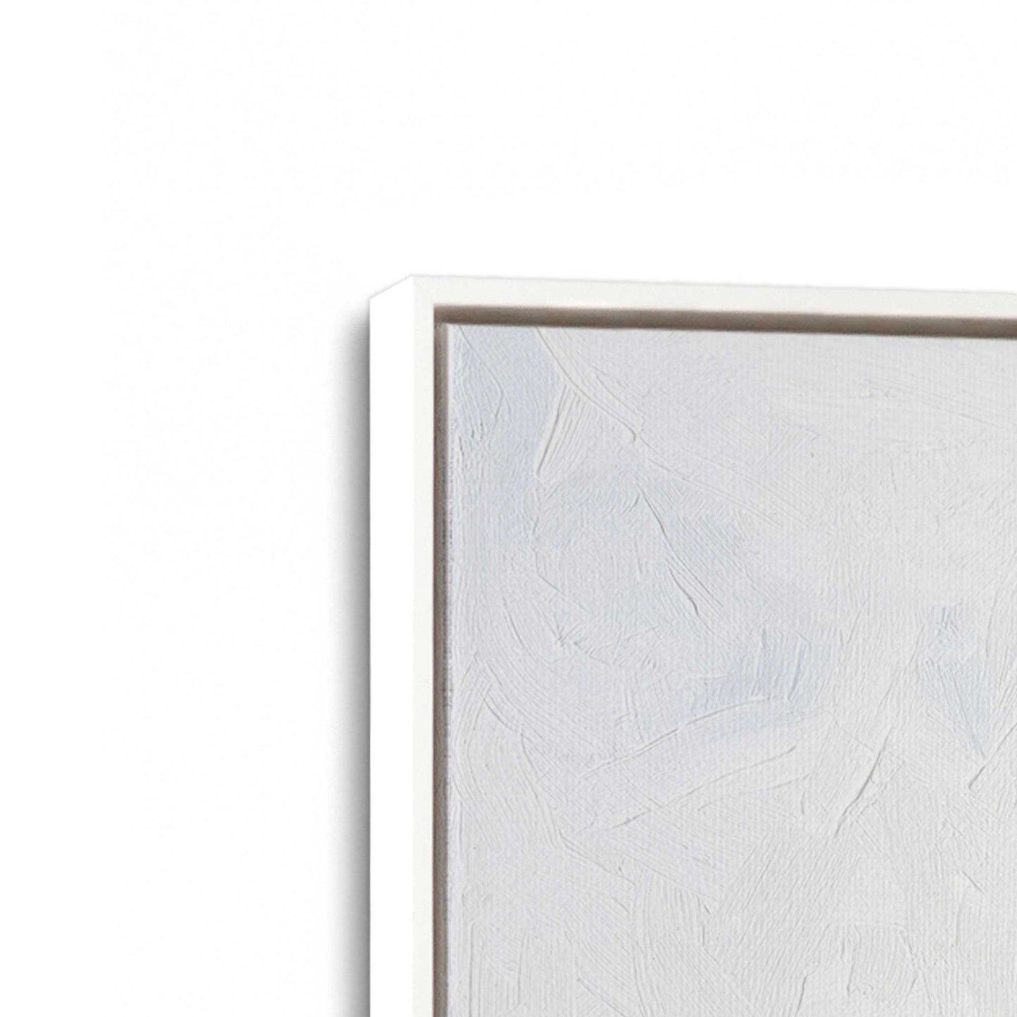 [Color:Opaque White], Picture of art in a White frame at an angle