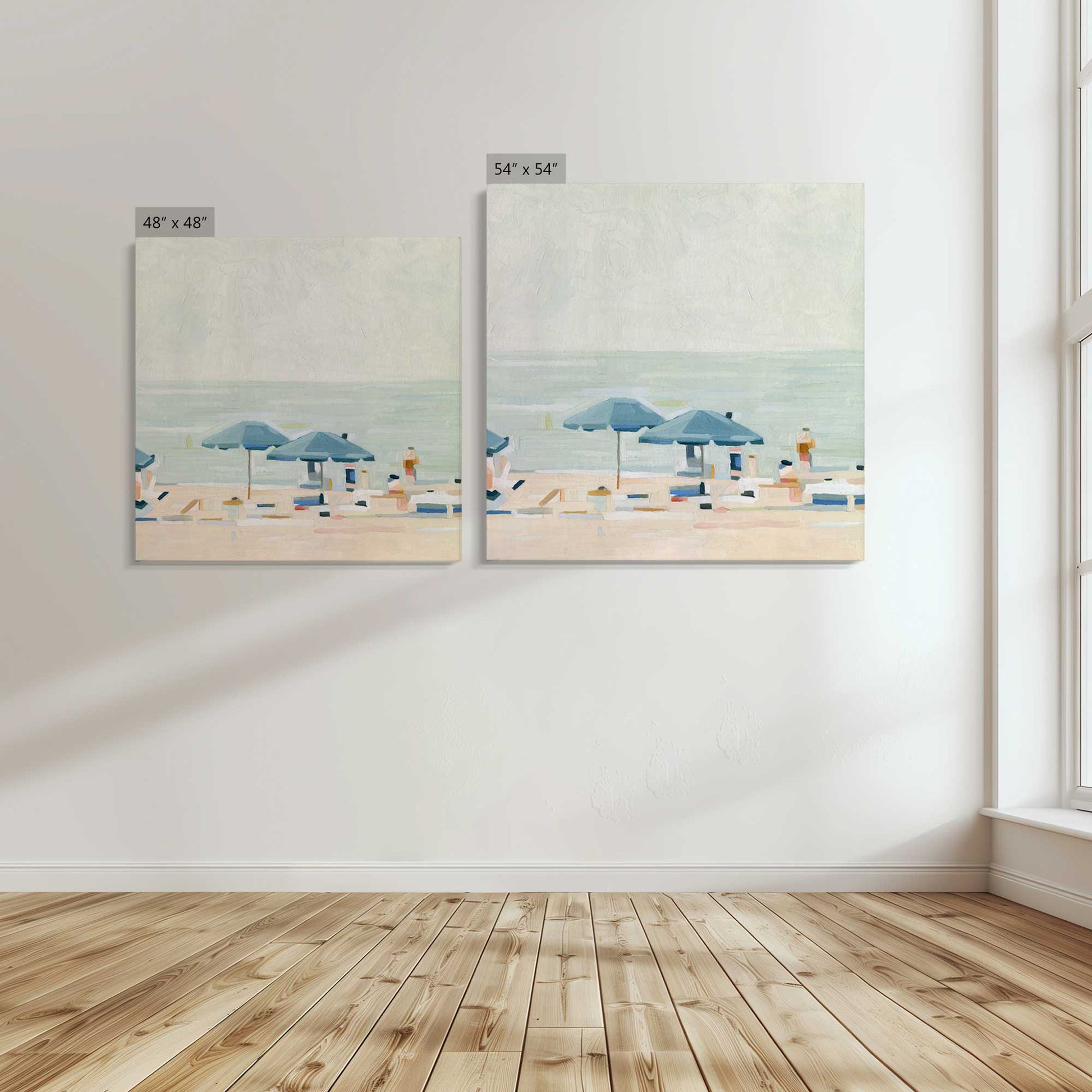 [Color:Stretched Canvas], Image showing the size comparisons