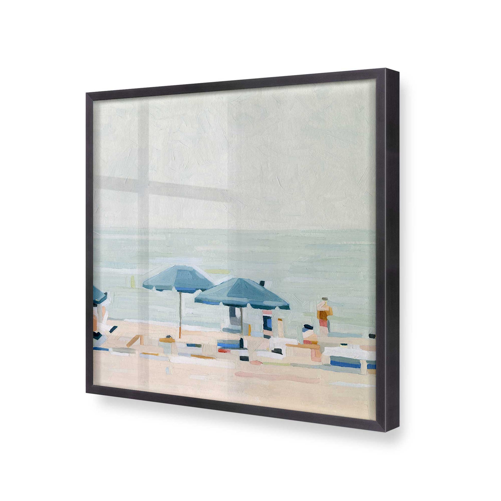 [Color:Weathered Zinc], Picture of art in a Weathered Zinc frame at an angle