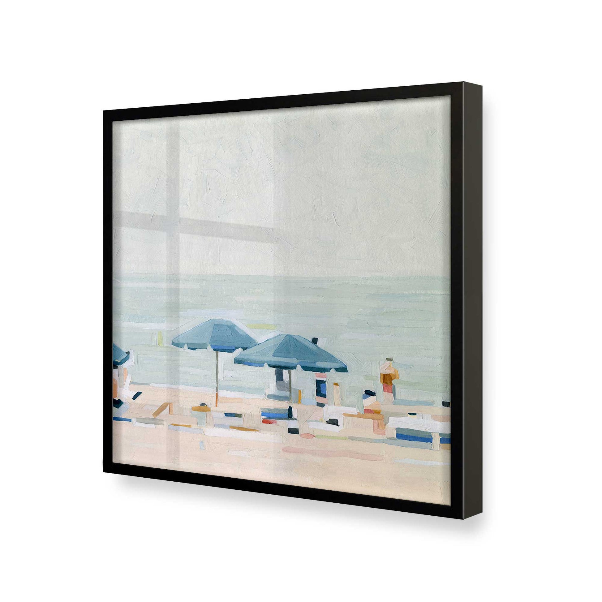 [Color:Satin Black], Picture of art in a Satin Black frame at an angle