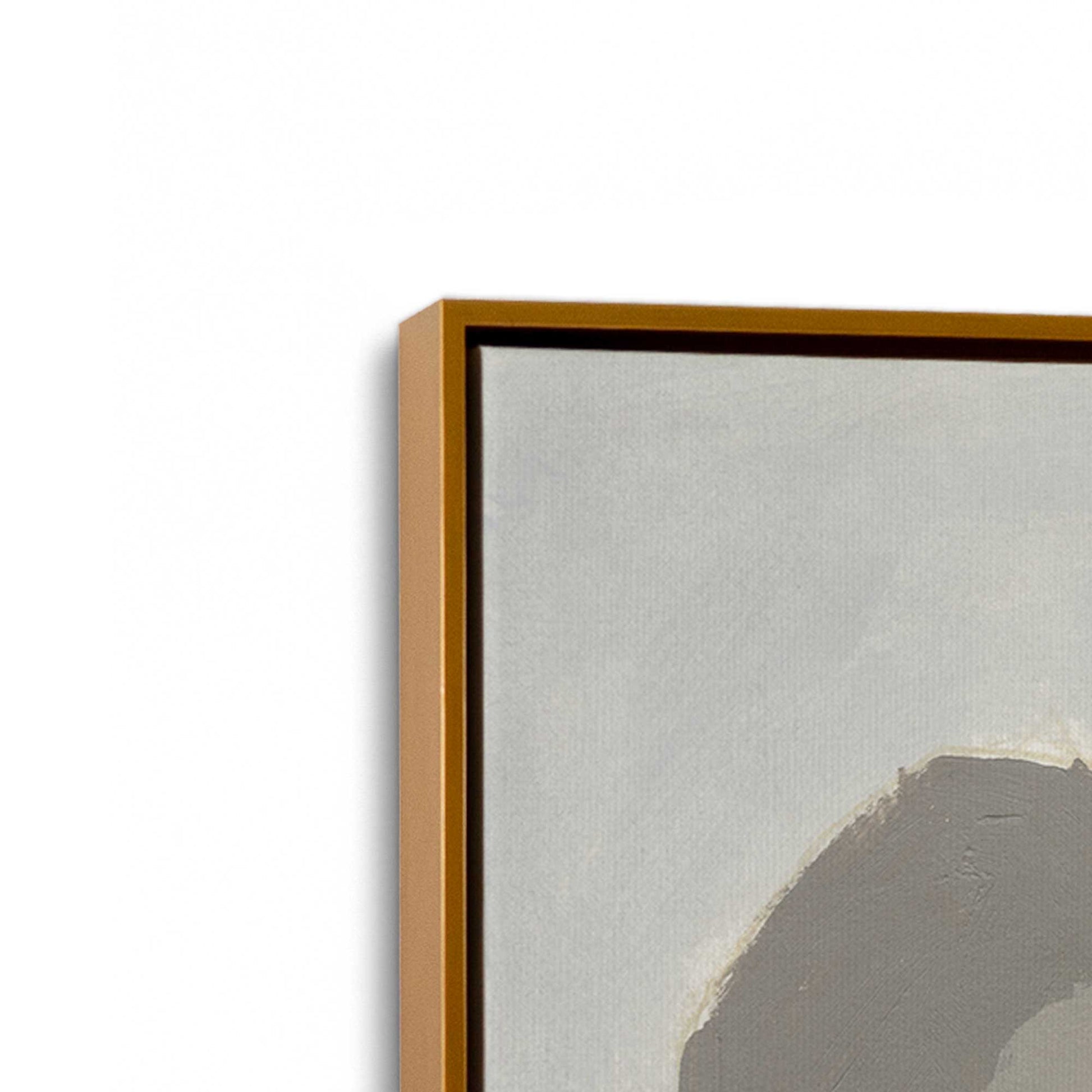 [Color:Polished Gold], Picture of art in a Polished Gold frame at an angle