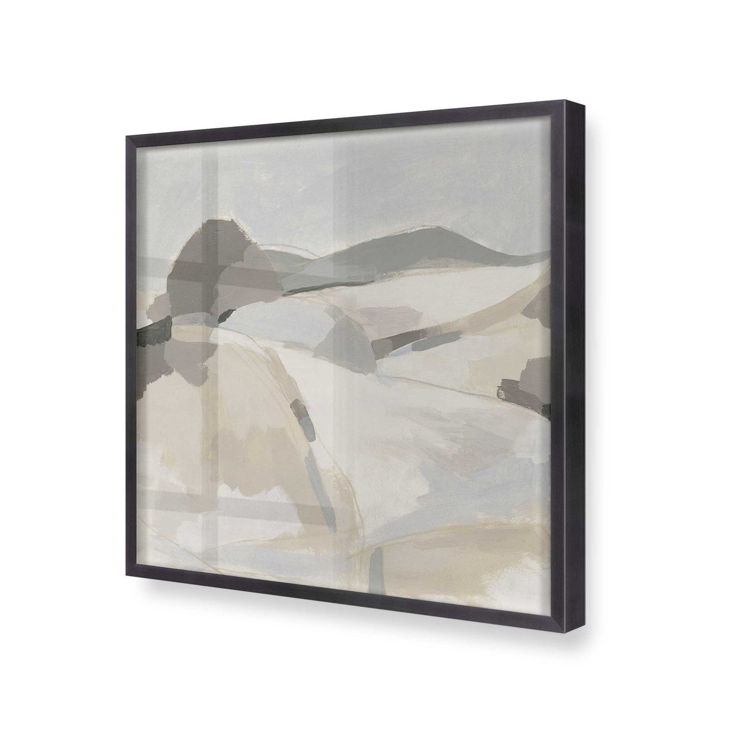 [Color:Weathered Zinc], Picture of art in a Weathered Zinc frame at an angle