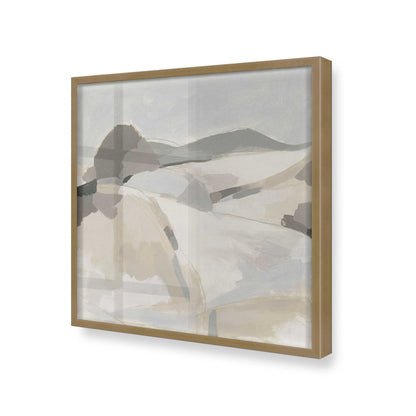 [Color:Brushed Gold], Picture of art in a Brushed Gold frame at an angle