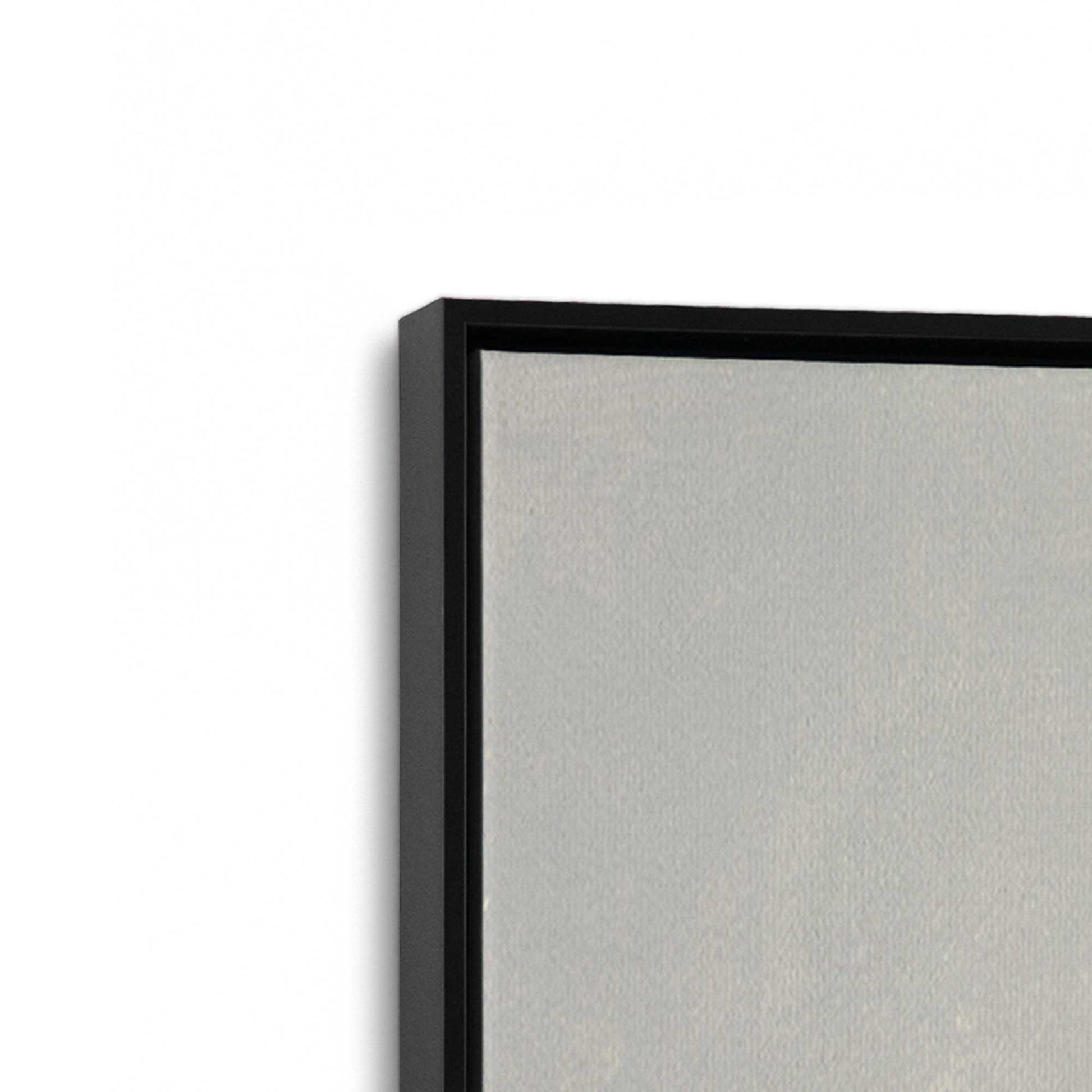 [Color:Satin Black], Picture of art in a Satin Black frame at an angle