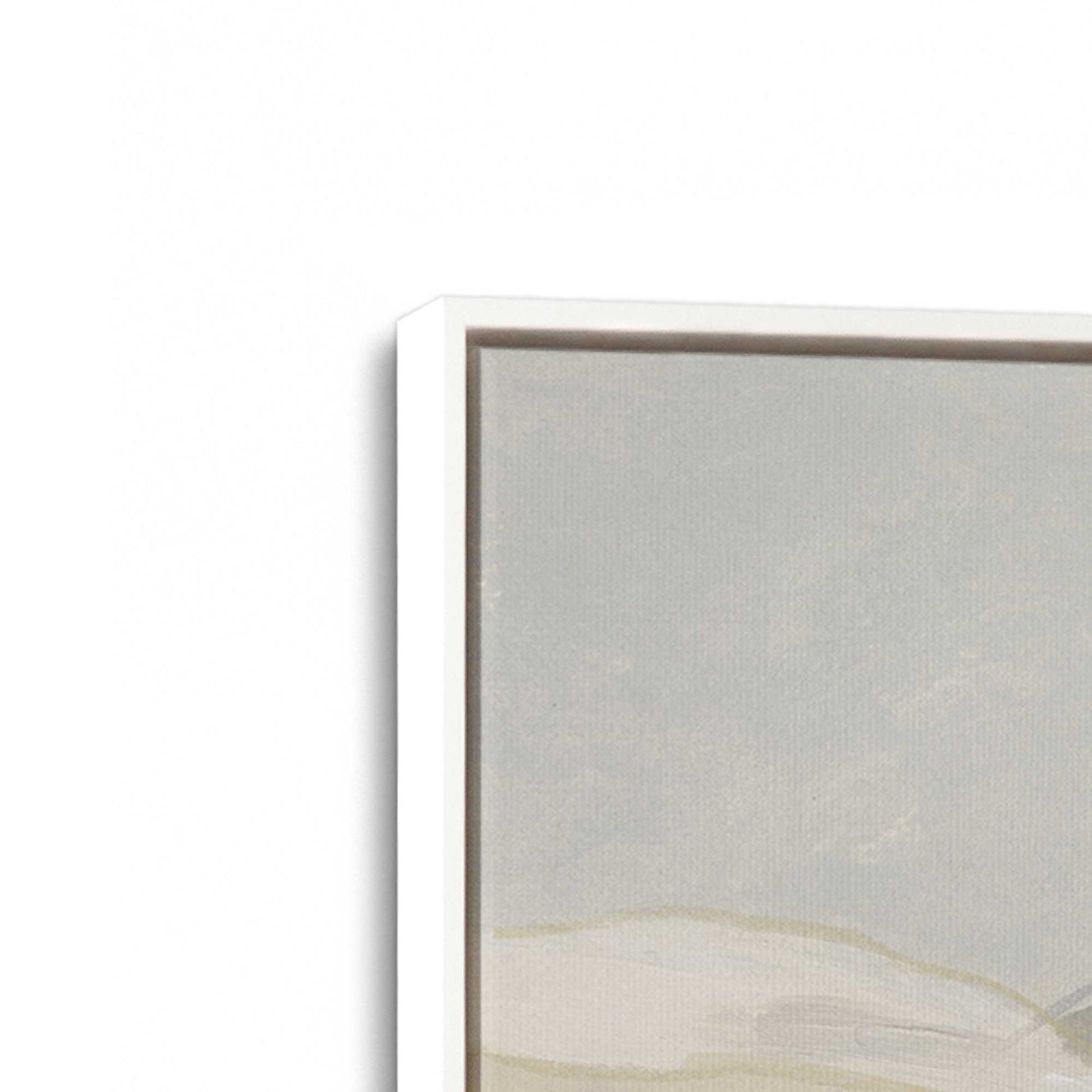 [Color:Opaque White], Picture of art in a White frame at an angle