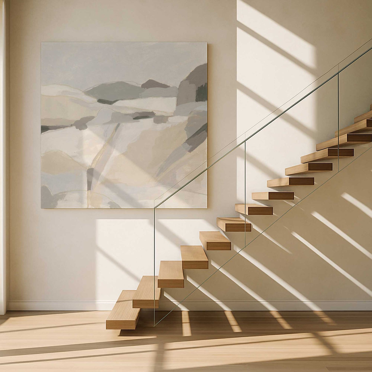 [Color:Stretched Canvas], Picture of art in a room