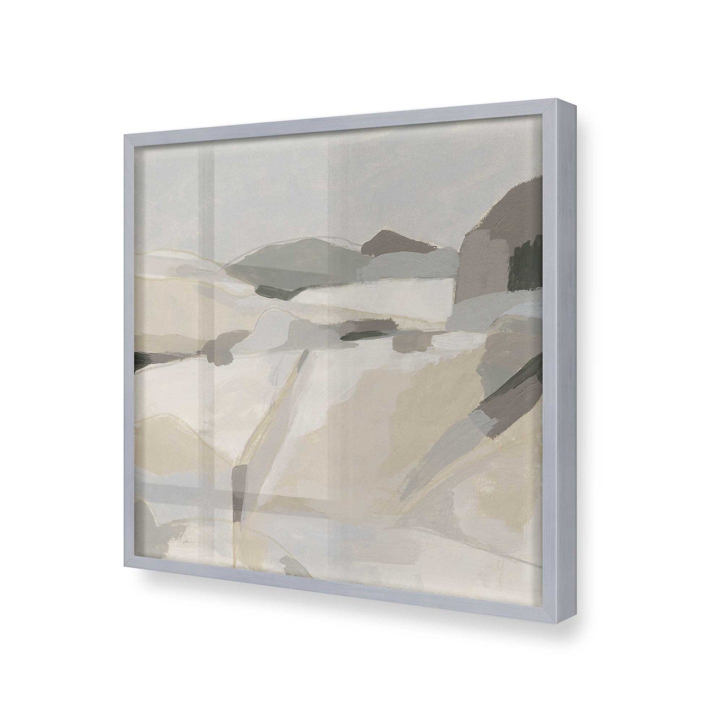 [Color:Polished Chrome], Picture of art in a Polished Chrome frame at an angle