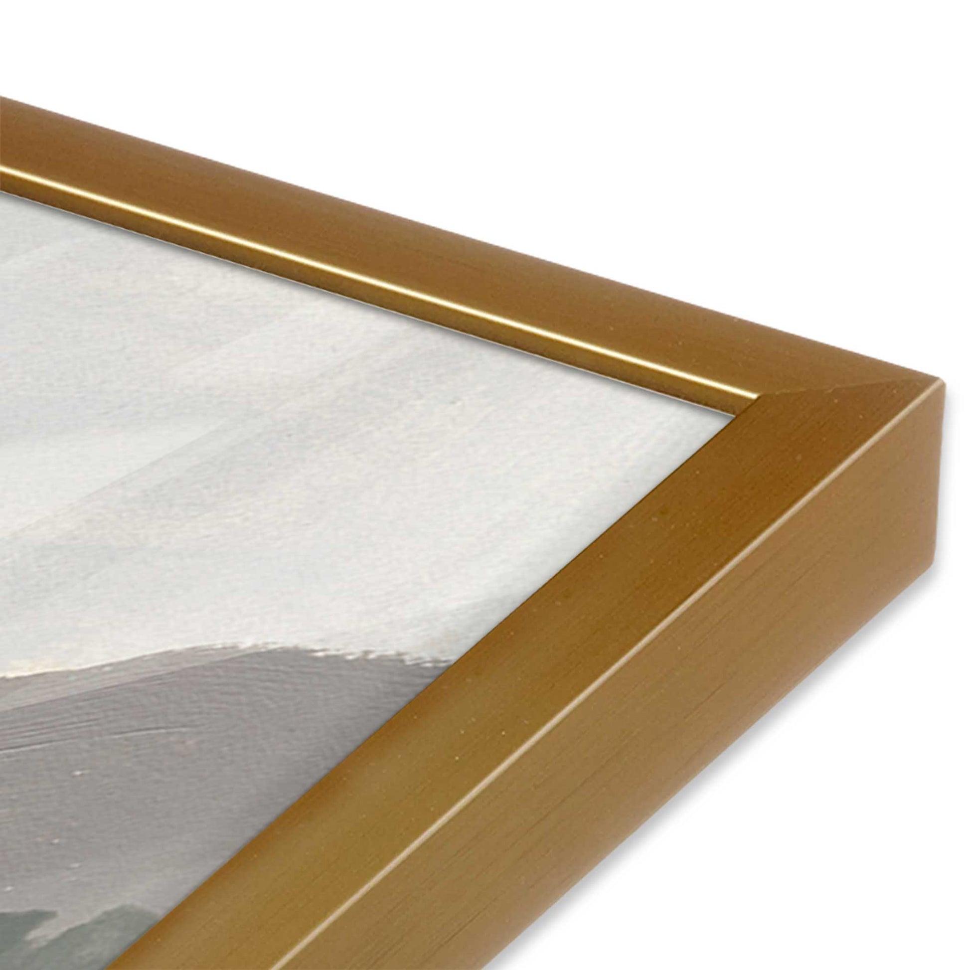 [Color:Polished Gold], Picture of art in a Polished Gold frame of the corner