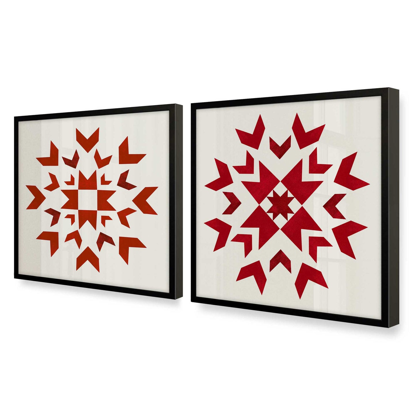 [Color:Satin Black], Picture of art in a Satin Black frame at an angle