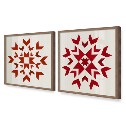 [Color:Walnut], Picture of art in a Walnut frame at an angle