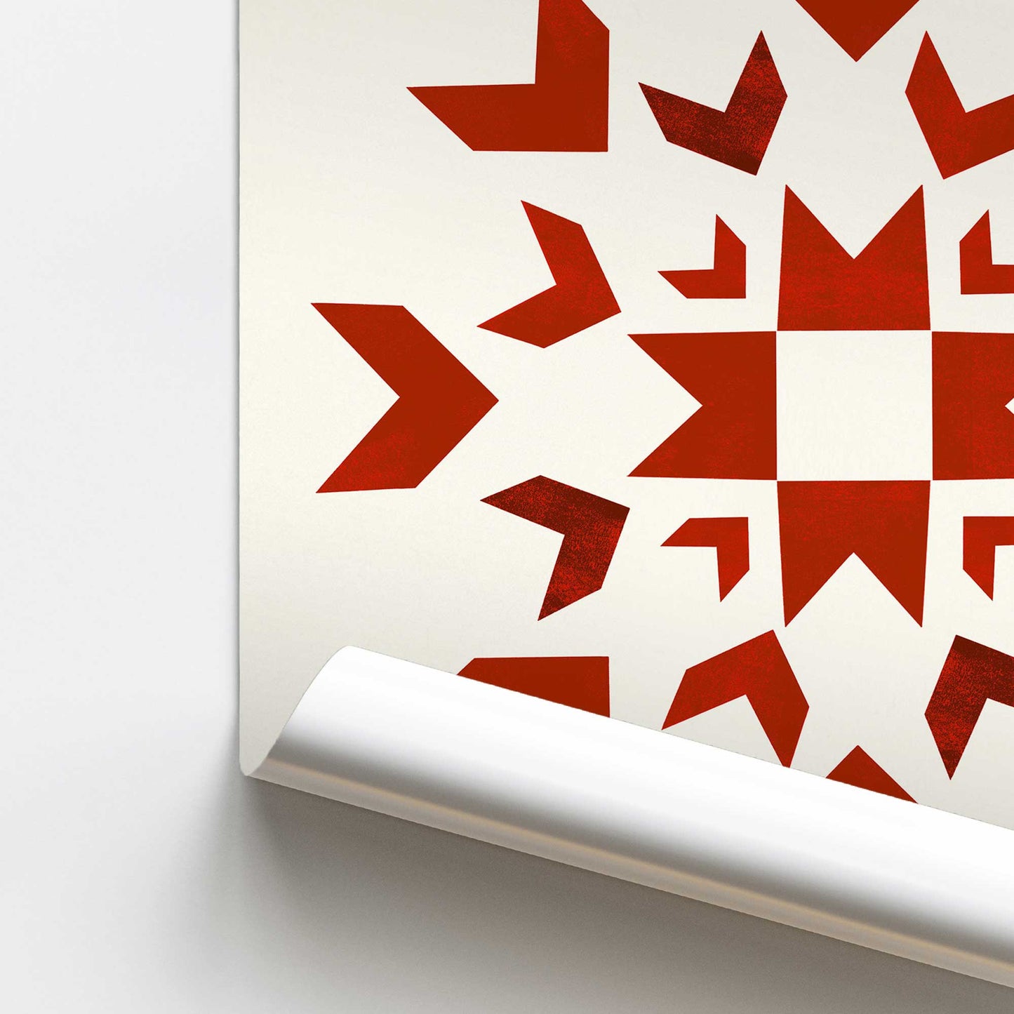 [color:Rolled Print], Picture of close up of art