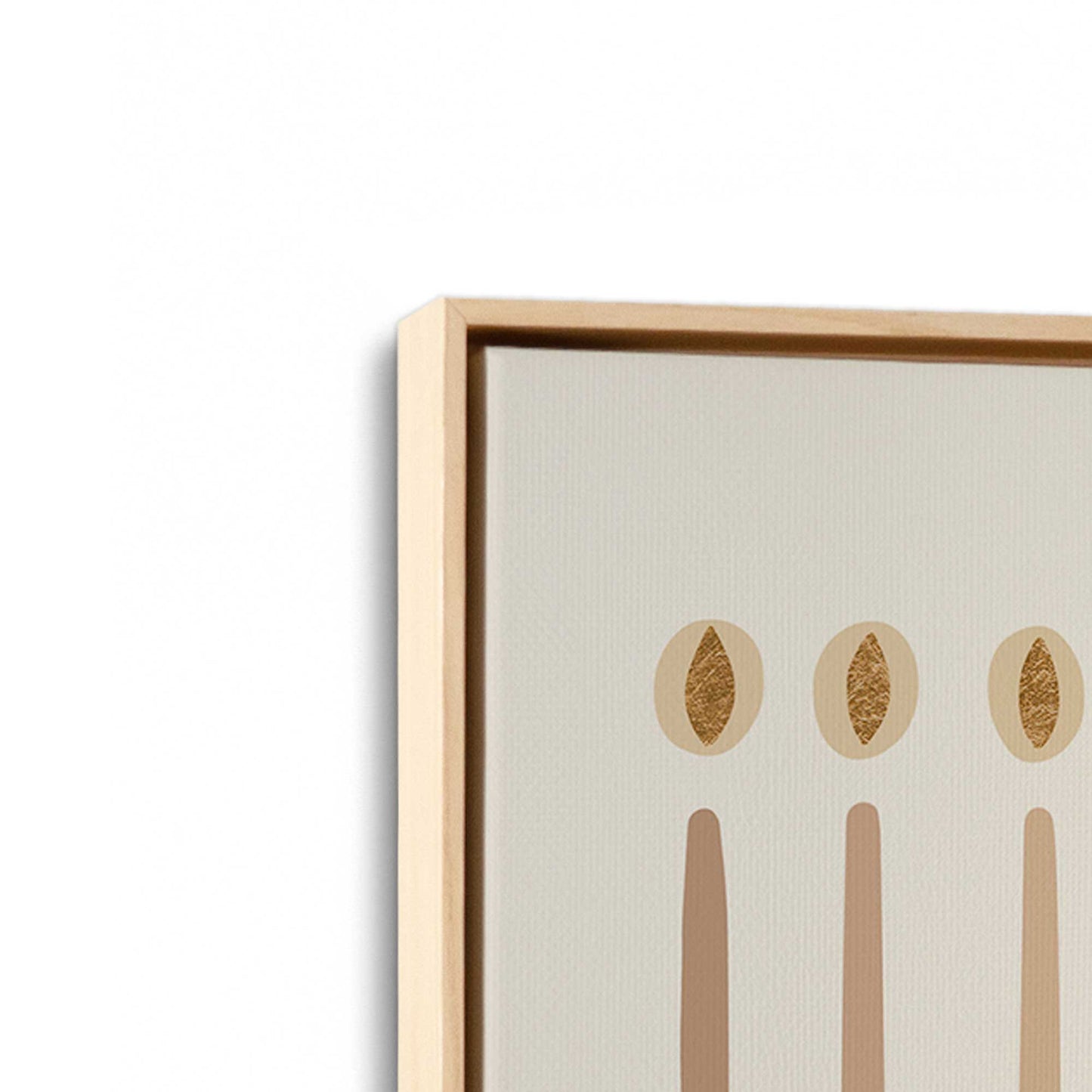 [Color:American Maple], Picture of art in an American Maple frame at an angle