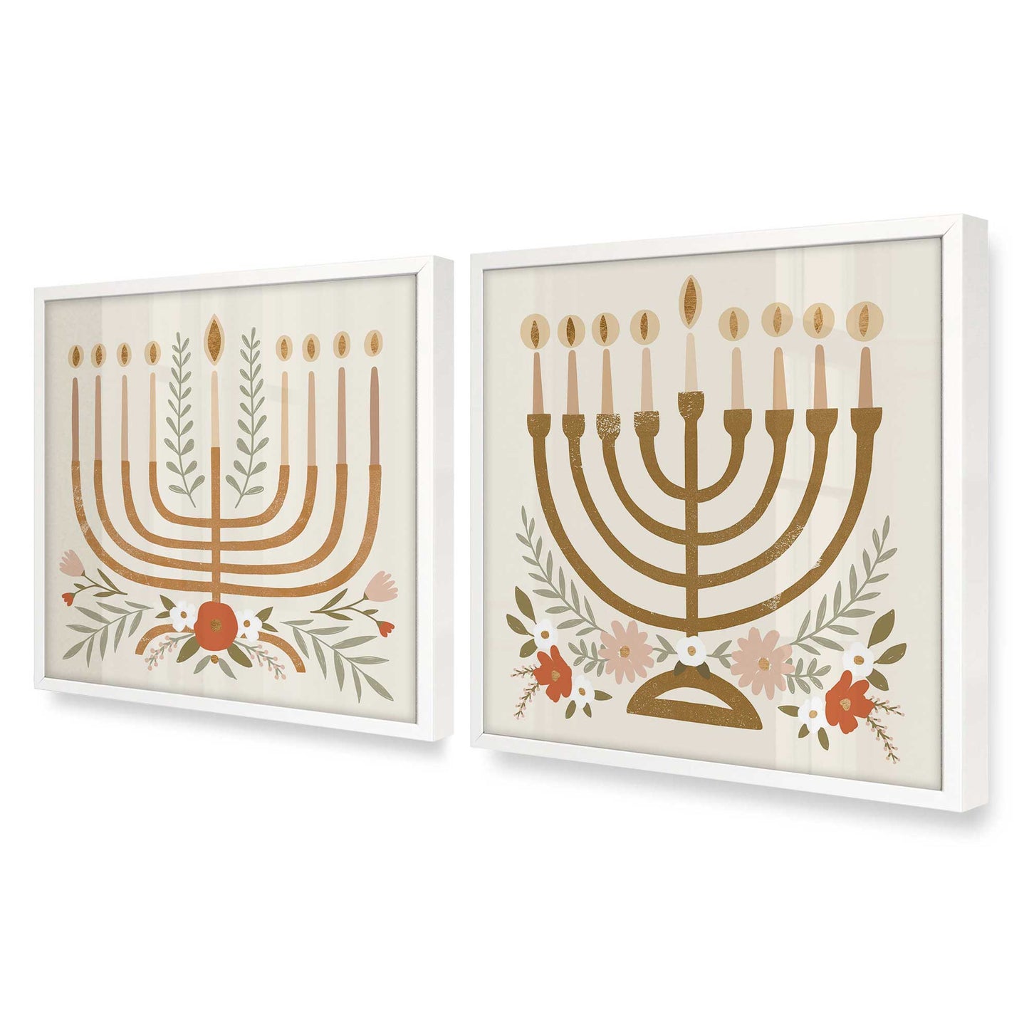 [Color:Opaque White], Picture of art in an Opaque White frame at an angle