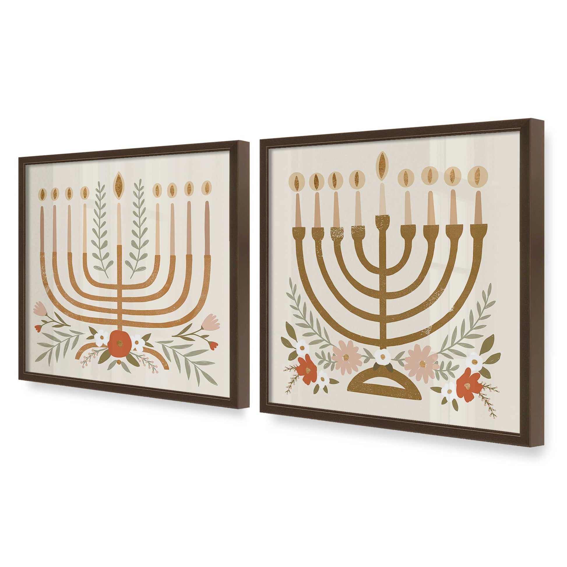 [Color:Belvinder Brown], Picture of art in a Belvinder Brown frame at an angle