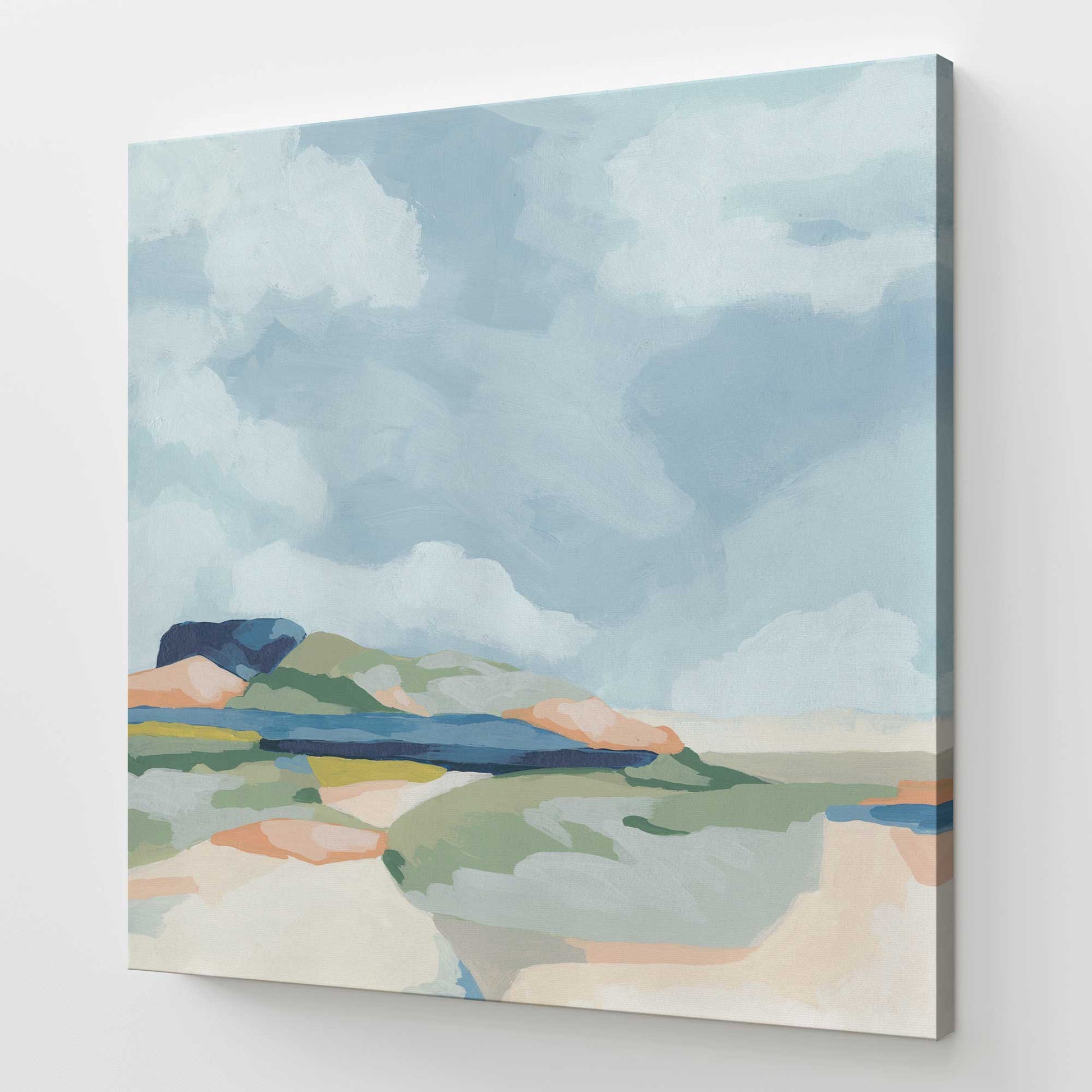 [Color:Stretched Canvas], Picture of art at an angle