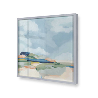 [Color:Polished Chrome], Picture of art in a Polished Chrome frame at an angle