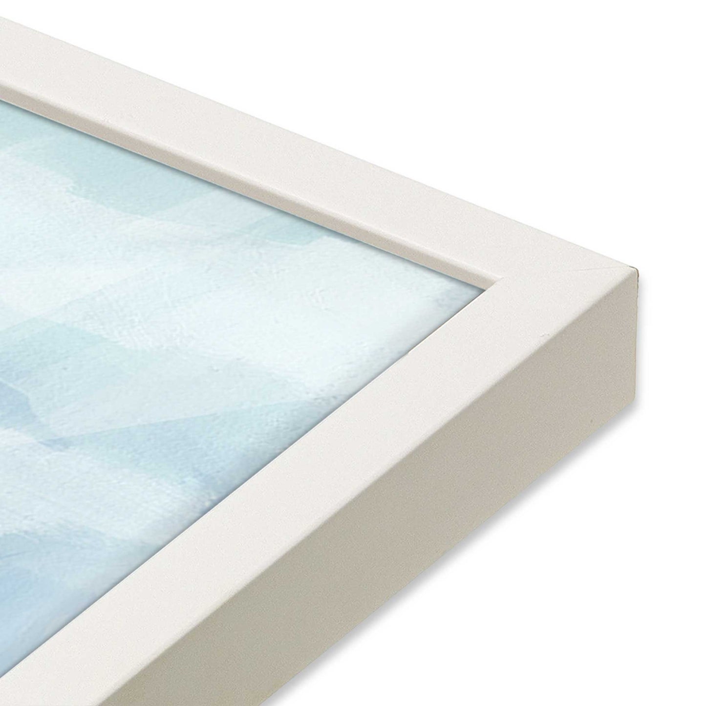 [Color:Opaque White], Picture of art in a Opaque White frame of the corner