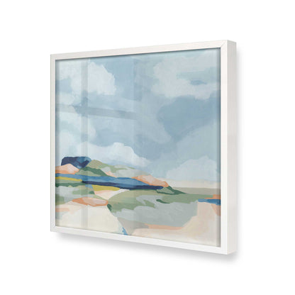 [Color:Opaque White], Picture of art in a Opaque White frame at an angle