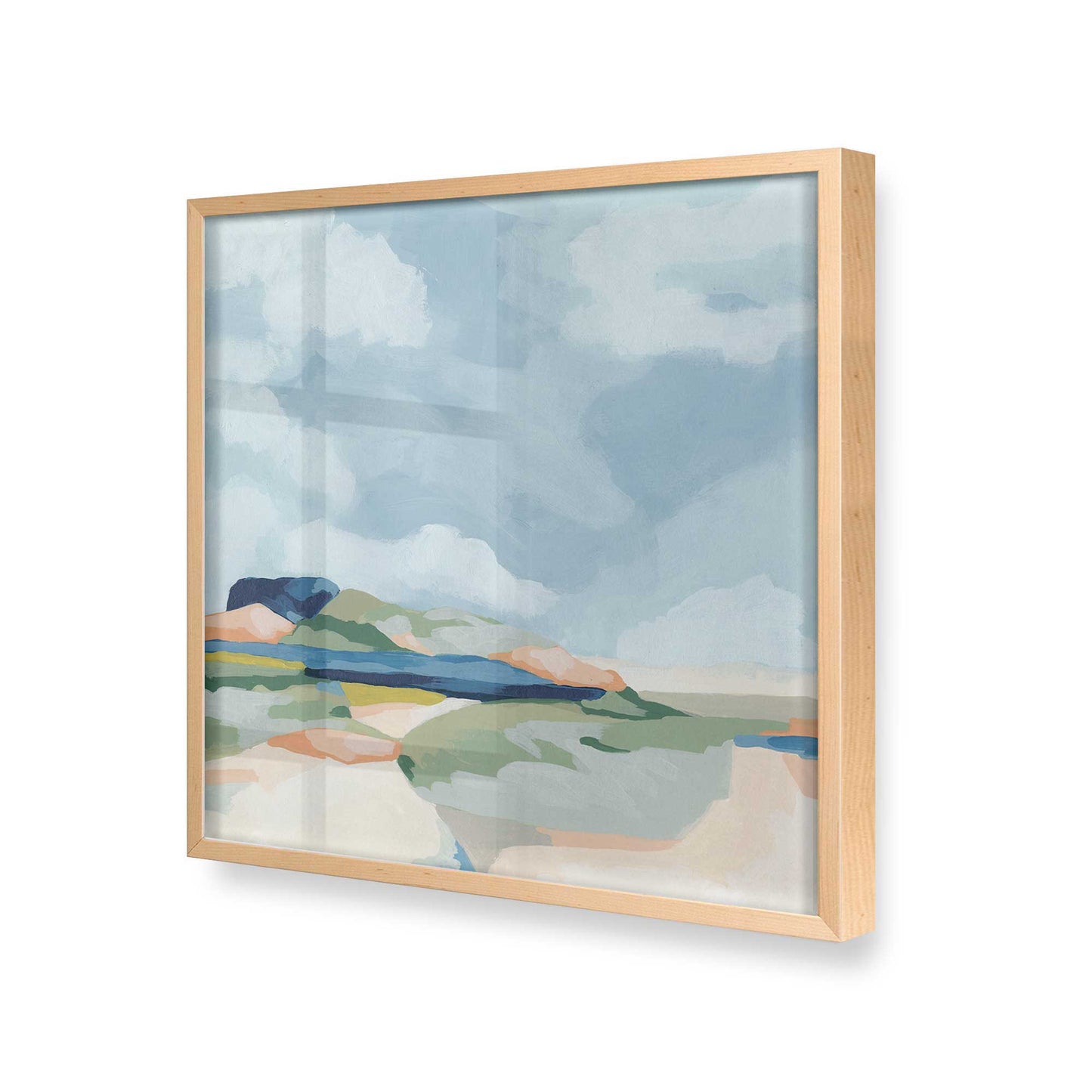 [Color:Raw Maple], Picture of art in a Raw Maple frame at an angle