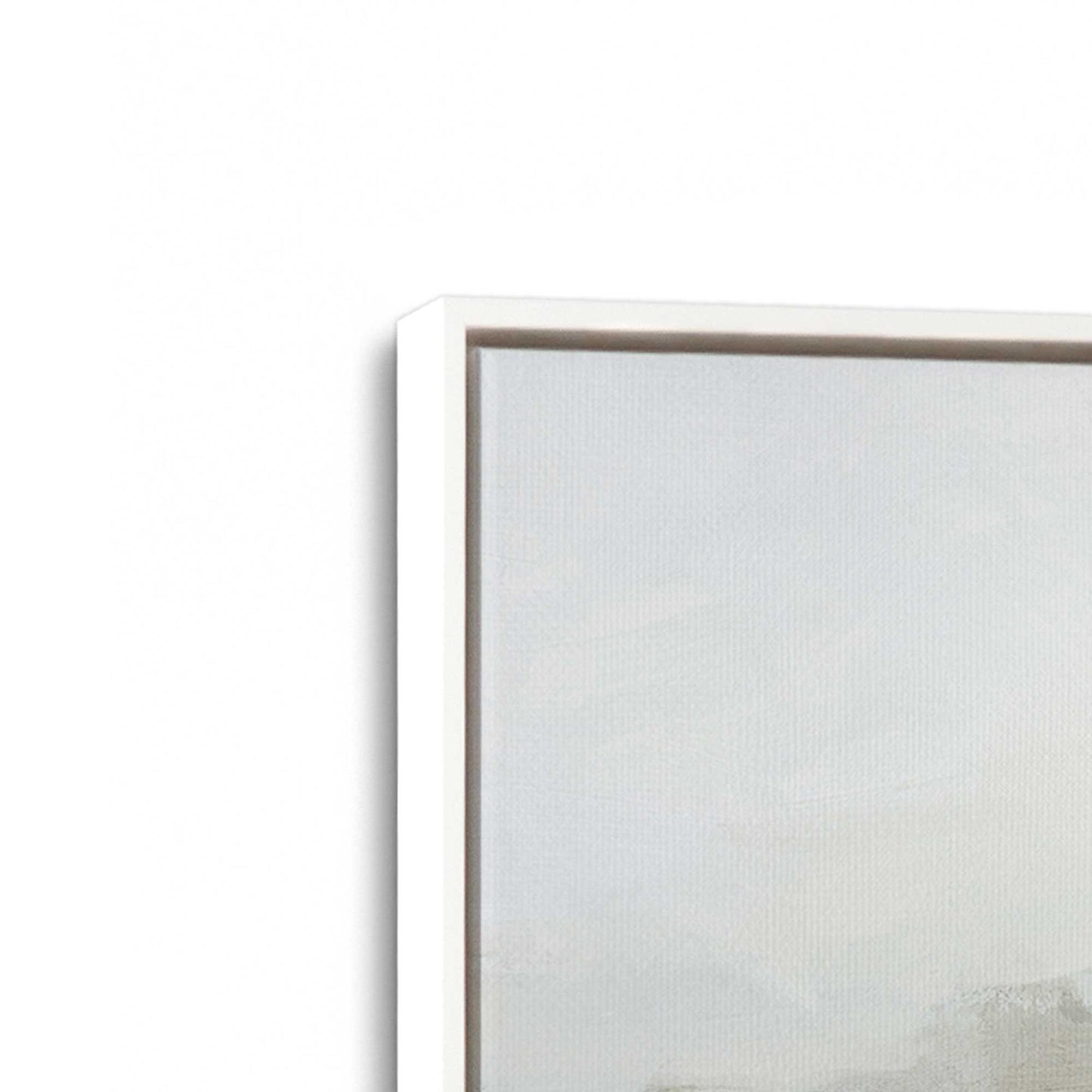 [Color:Opaque White], Picture of art in a White frame at an angle