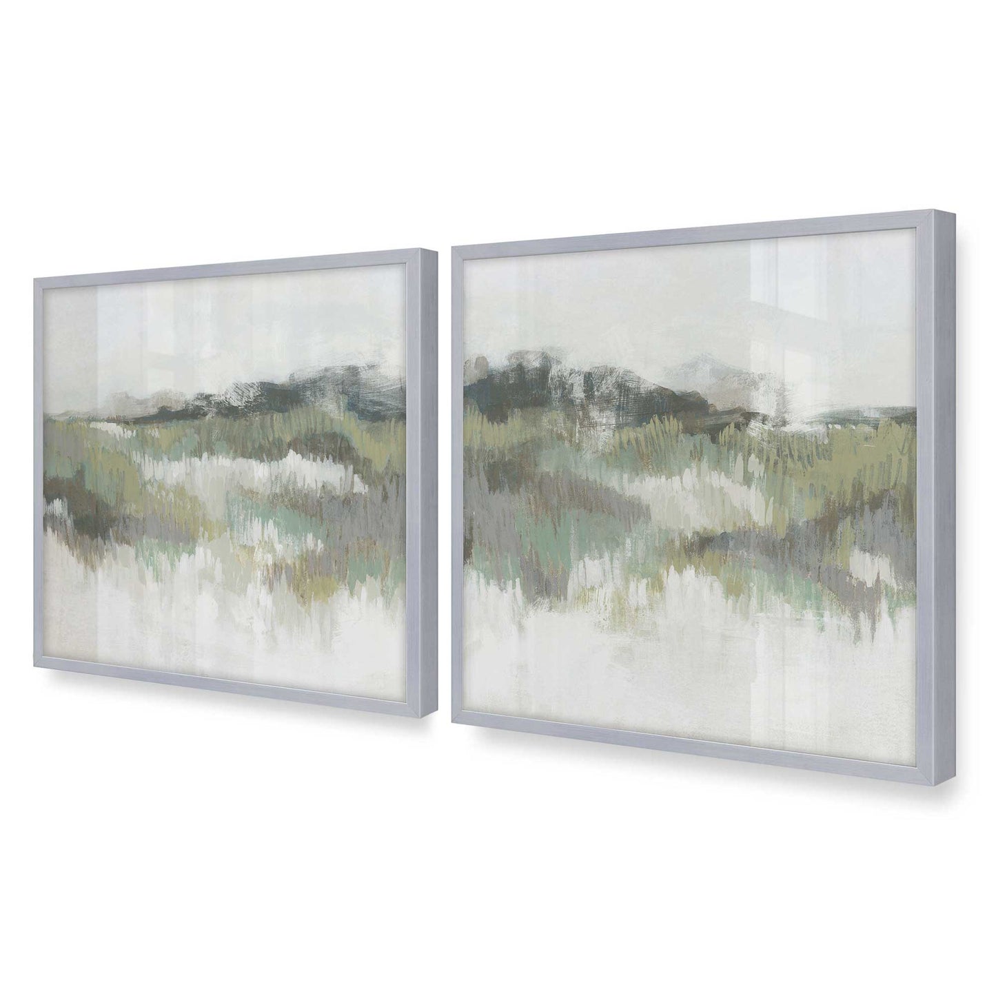[Color:Polished Chrome], Picture of art in a Polished Chrome frame of the corner
