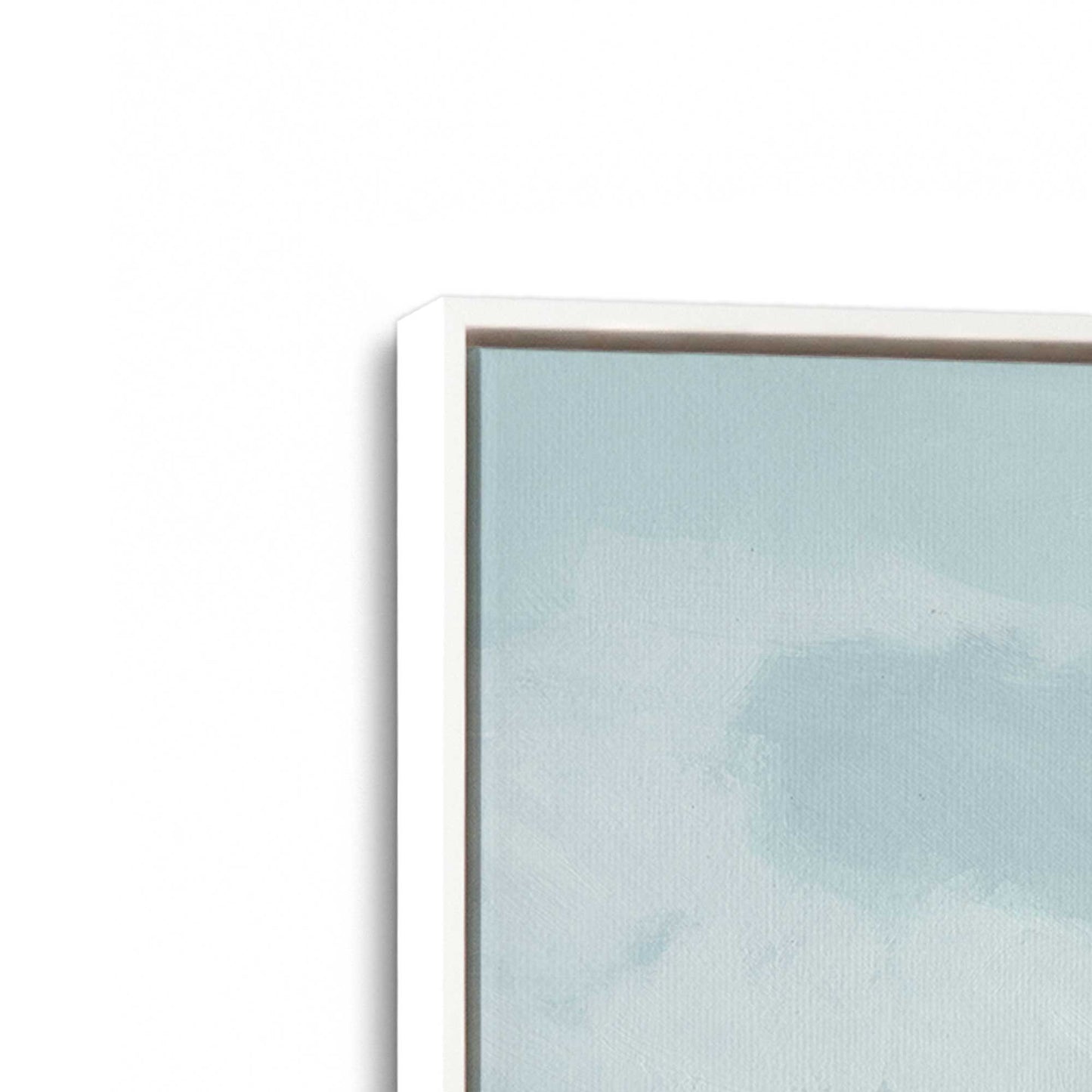 [Color:Opaque White], Picture of art in a White frame at an angle