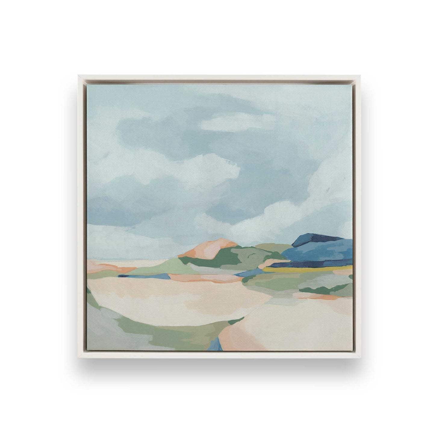 [Color:Opaque White], Picture of art in a White frame