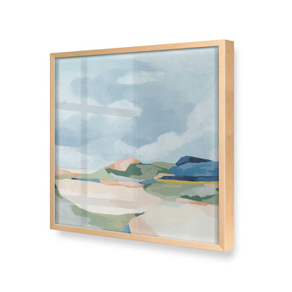 [Color:Raw Maple], Picture of art in a Raw Maple frame at an angle