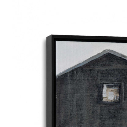 [Color:Satin Black], Picture of art in a Satin Black frame at an angle