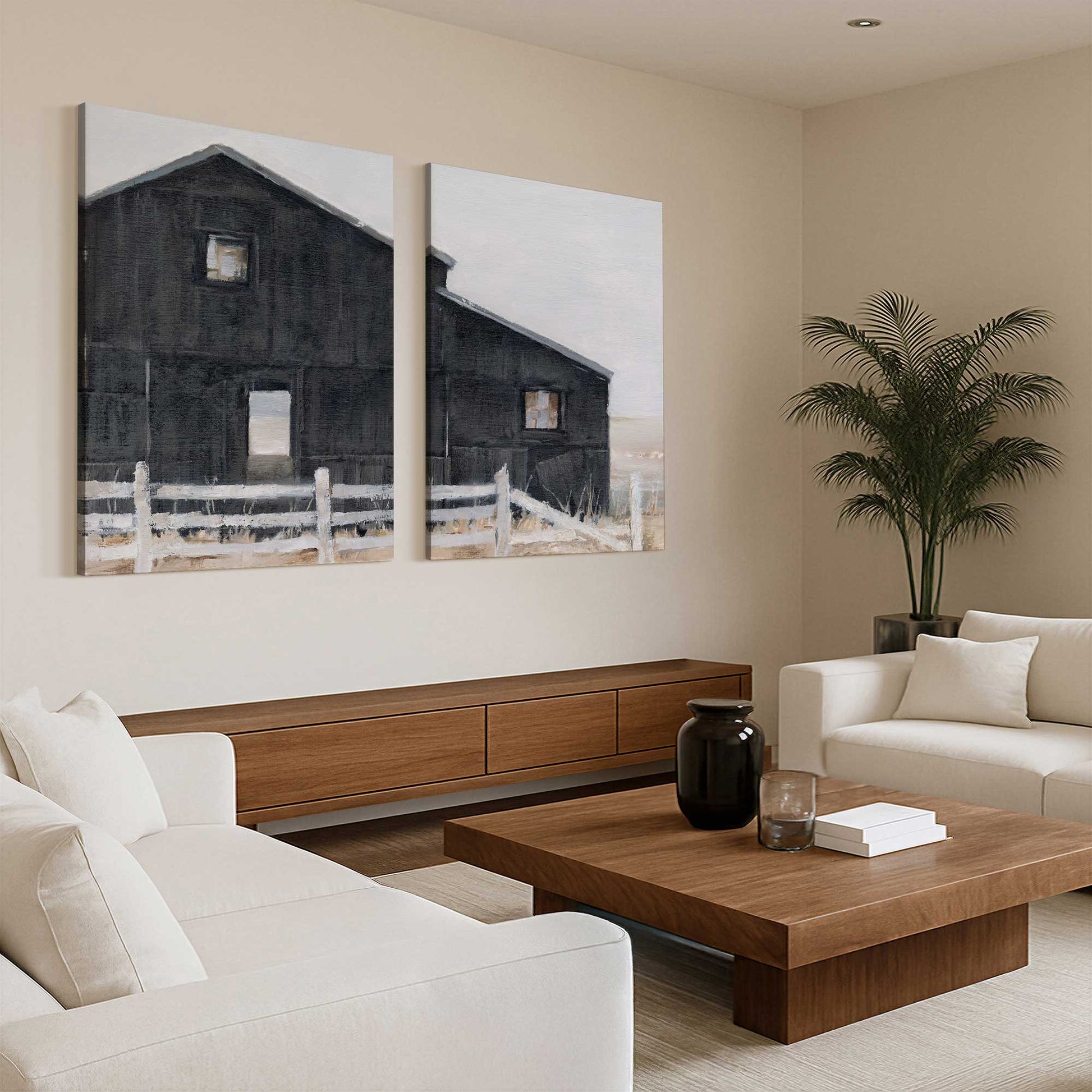 [Color:Stretched Canvas], Picture of art in a room