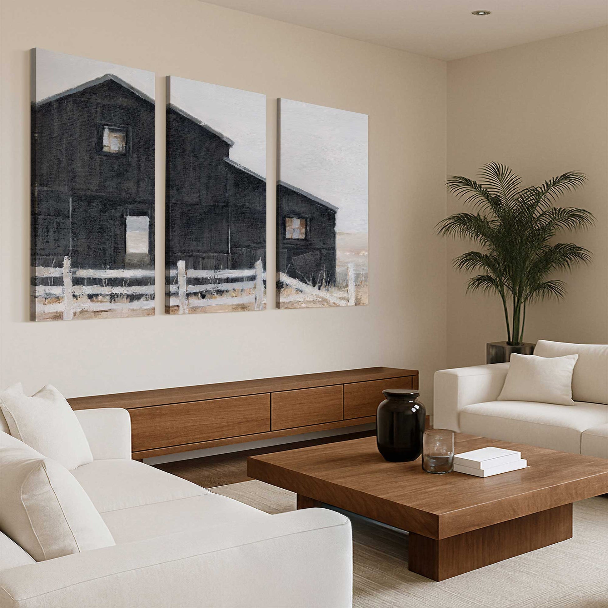 [Color:Stretched Canvas], Picture of art in a room