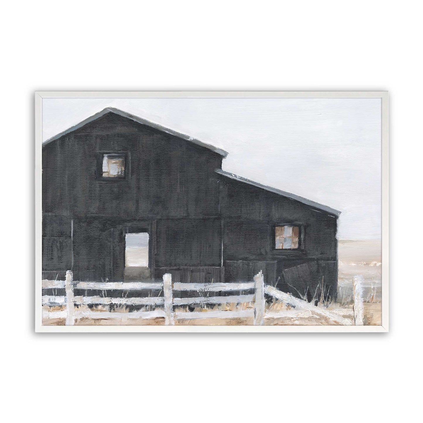 [Color:Opaque White], Picture of art in a Opaque White frame