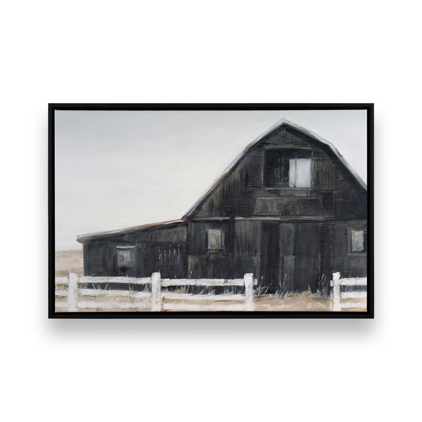 [Color:Satin Black], Picture of art in a Satin Black frame