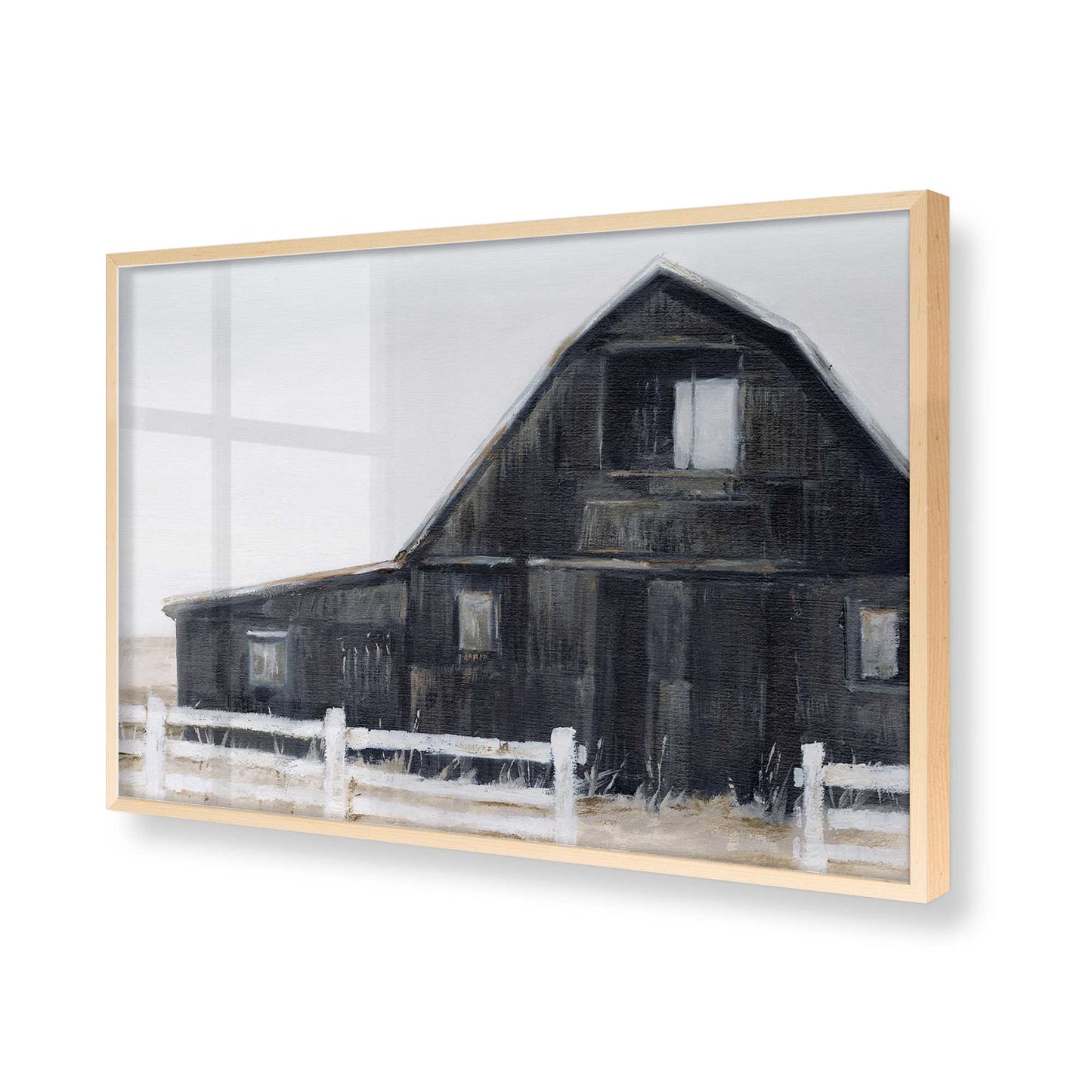 [Color:Raw Maple], Picture of art in a Raw Maple frame of the corner