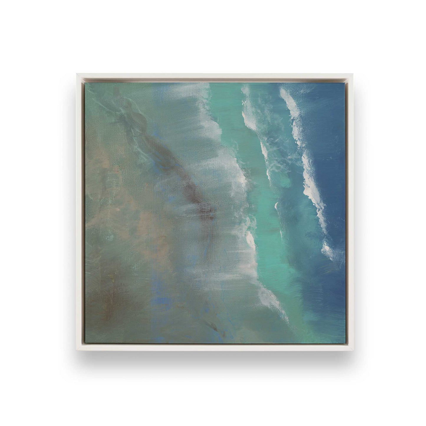 [Color:Opaque White], Picture of art in a White frame