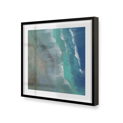 [Color:Satin Black], Picture of art in a Satin Black frame at an angle