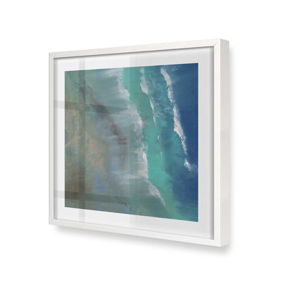 [Color:Opaque White], Picture of art in a Opaque White frame at an angle