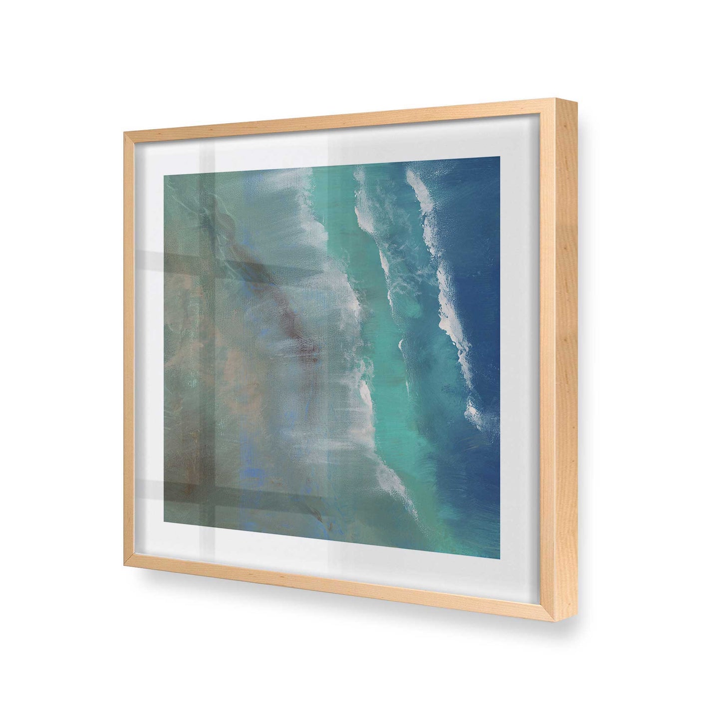 [Color:Raw Maple], Picture of art in a Raw Maple frame at an angle