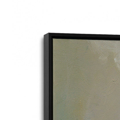 [Color:Satin Black], Picture of art in a Satin Black frame at an angle