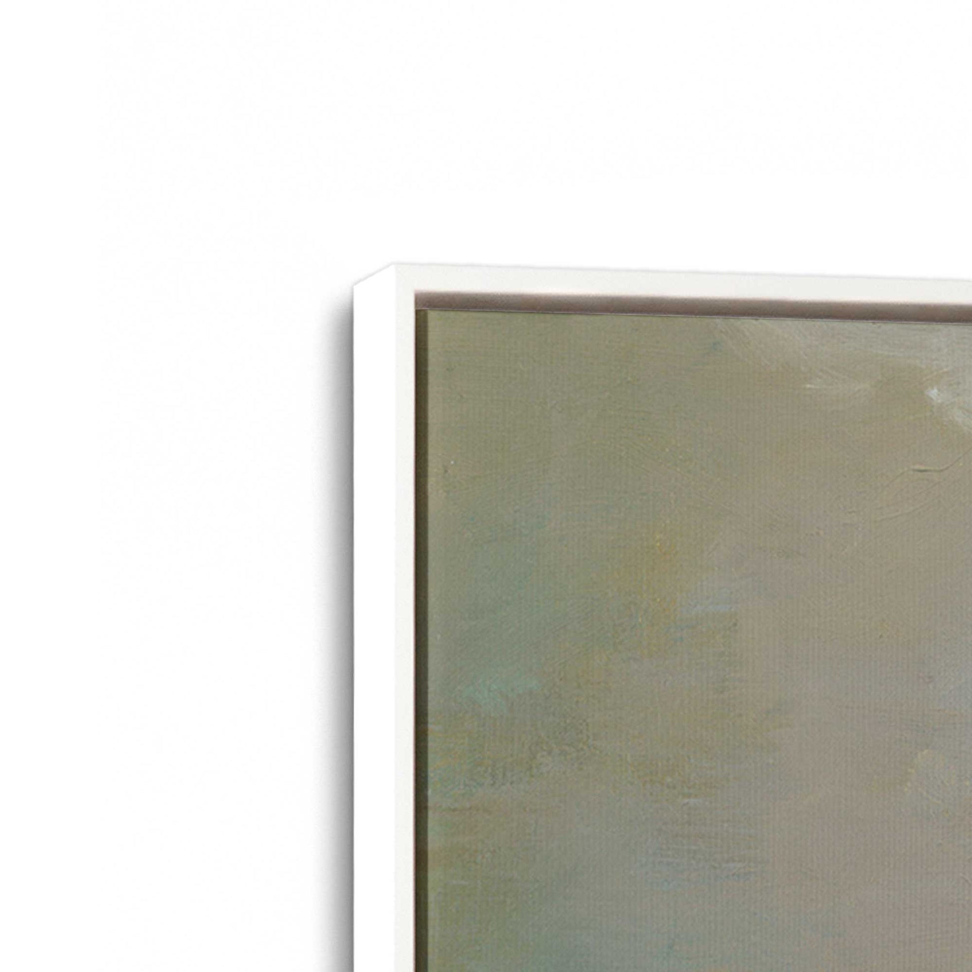 [Color:Opaque White], Picture of art in a White frame at an angle