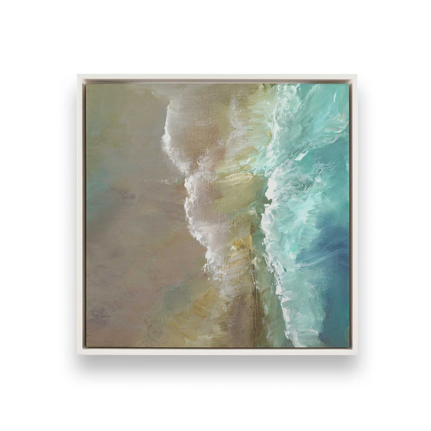 [Color:Opaque White], Picture of art in a White frame