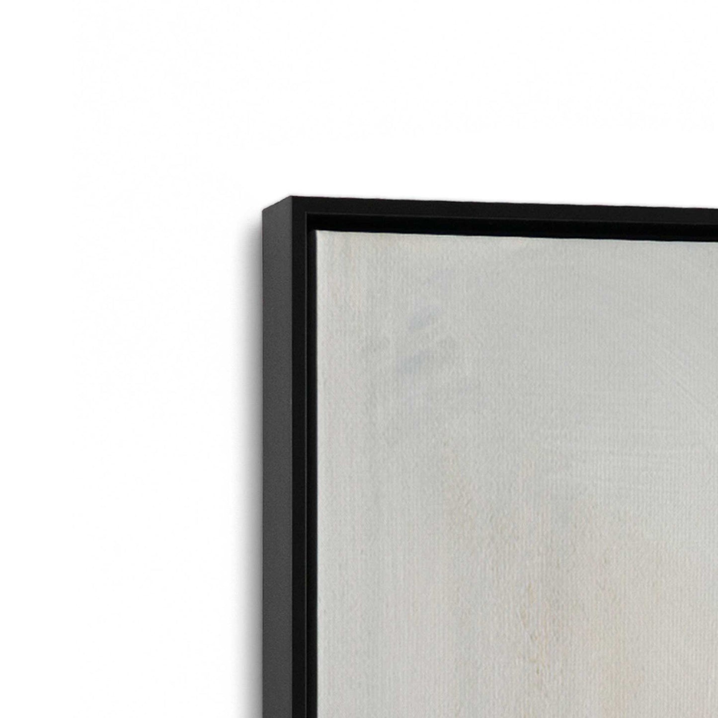 [Color:Satin Black], Picture of art in a Satin Black frame at an angle